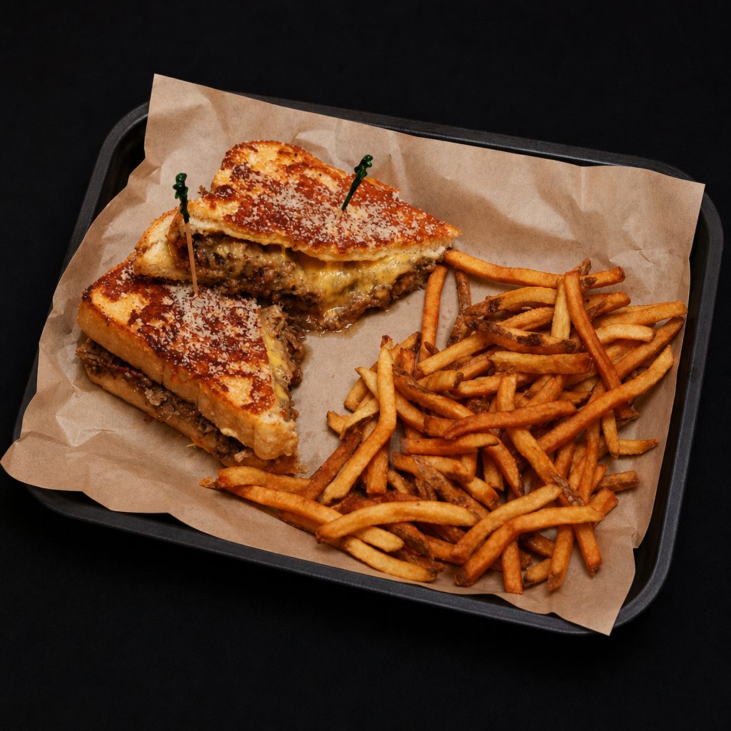 5X Stuffed Grilled Cheese.