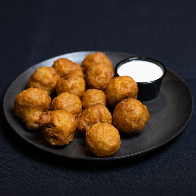 Battered Mushrooms.